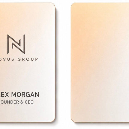Lightweight Metal Business Cards