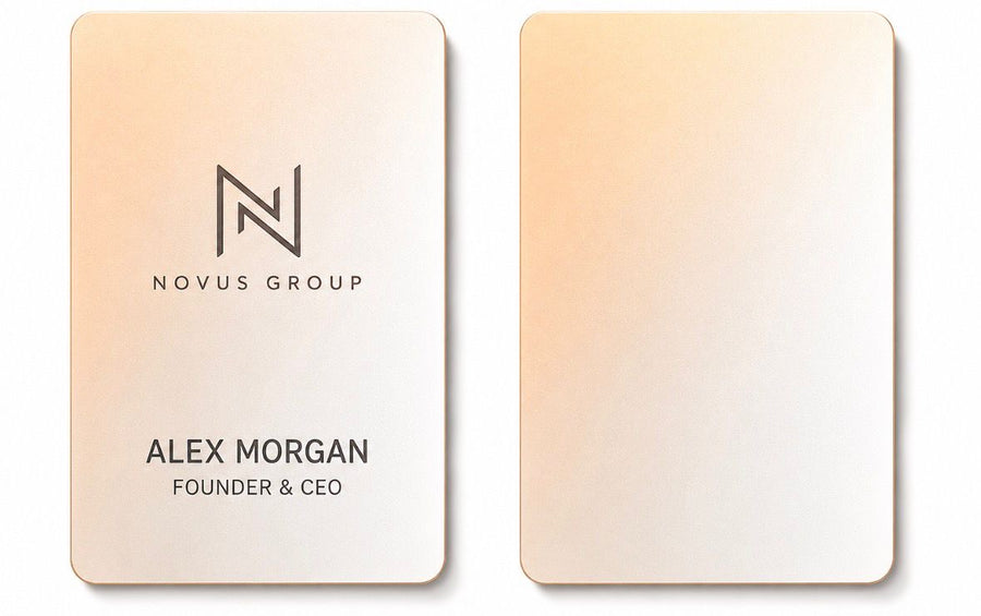 Lightweight Metal Business Cards
