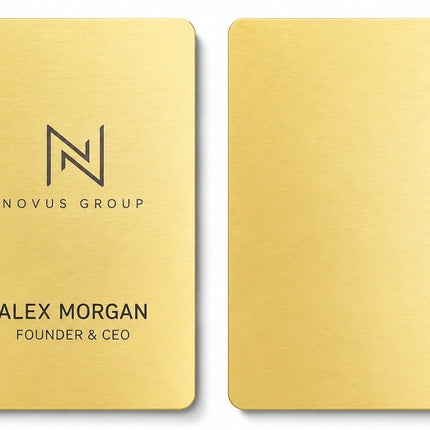 Lightweight Metal Business Cards