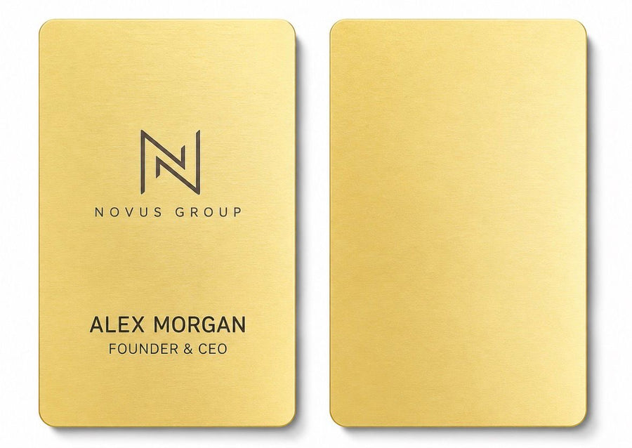 Lightweight Metal Business Cards