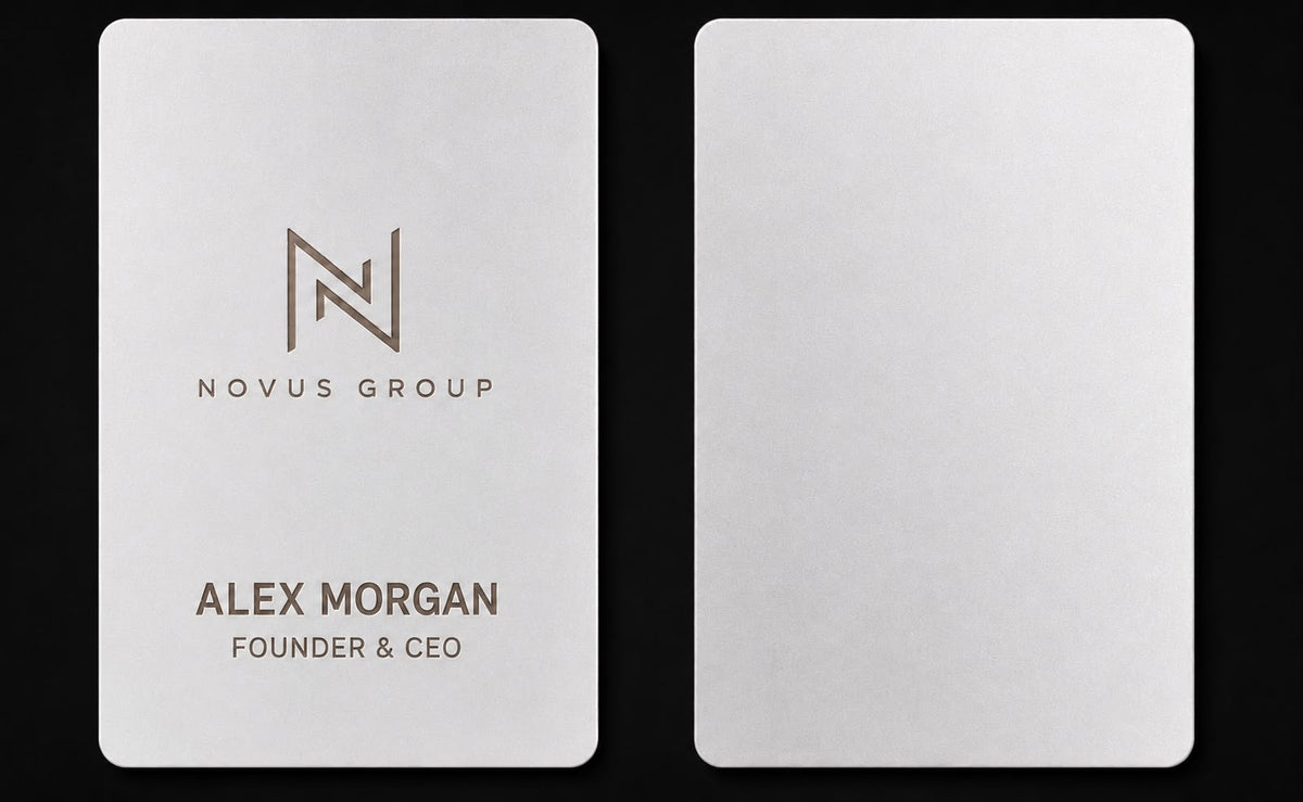 Lightweight Metal Business Cards