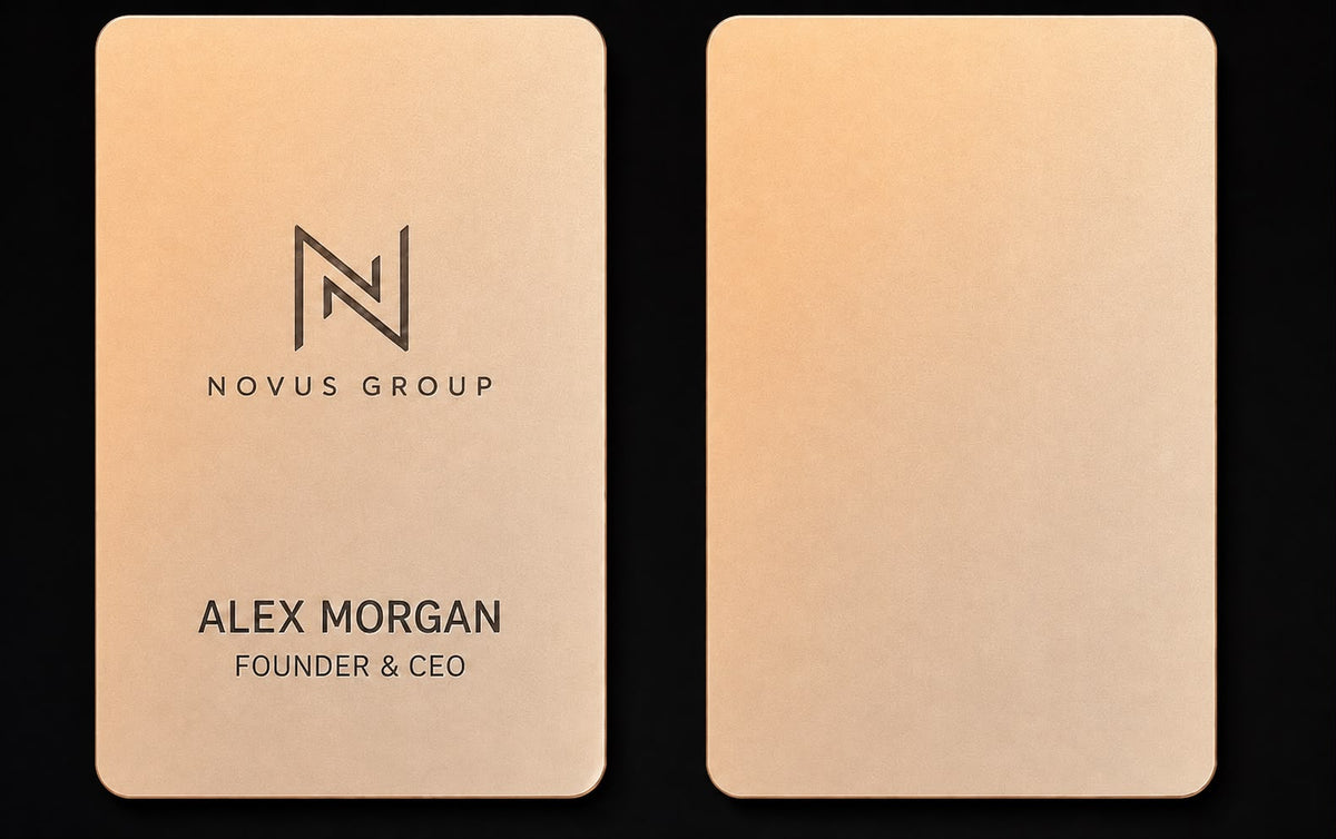 Lightweight Metal Business Cards