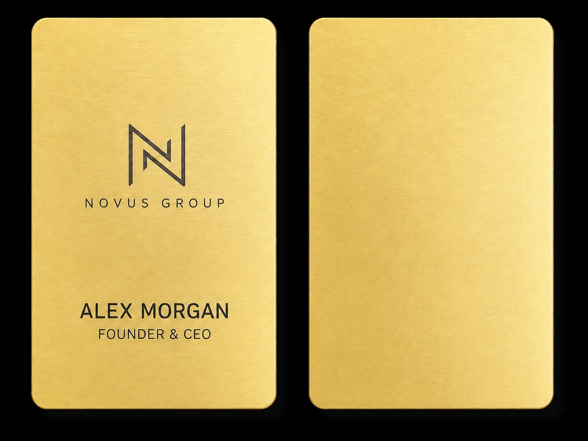 Lightweight Metal Business Cards