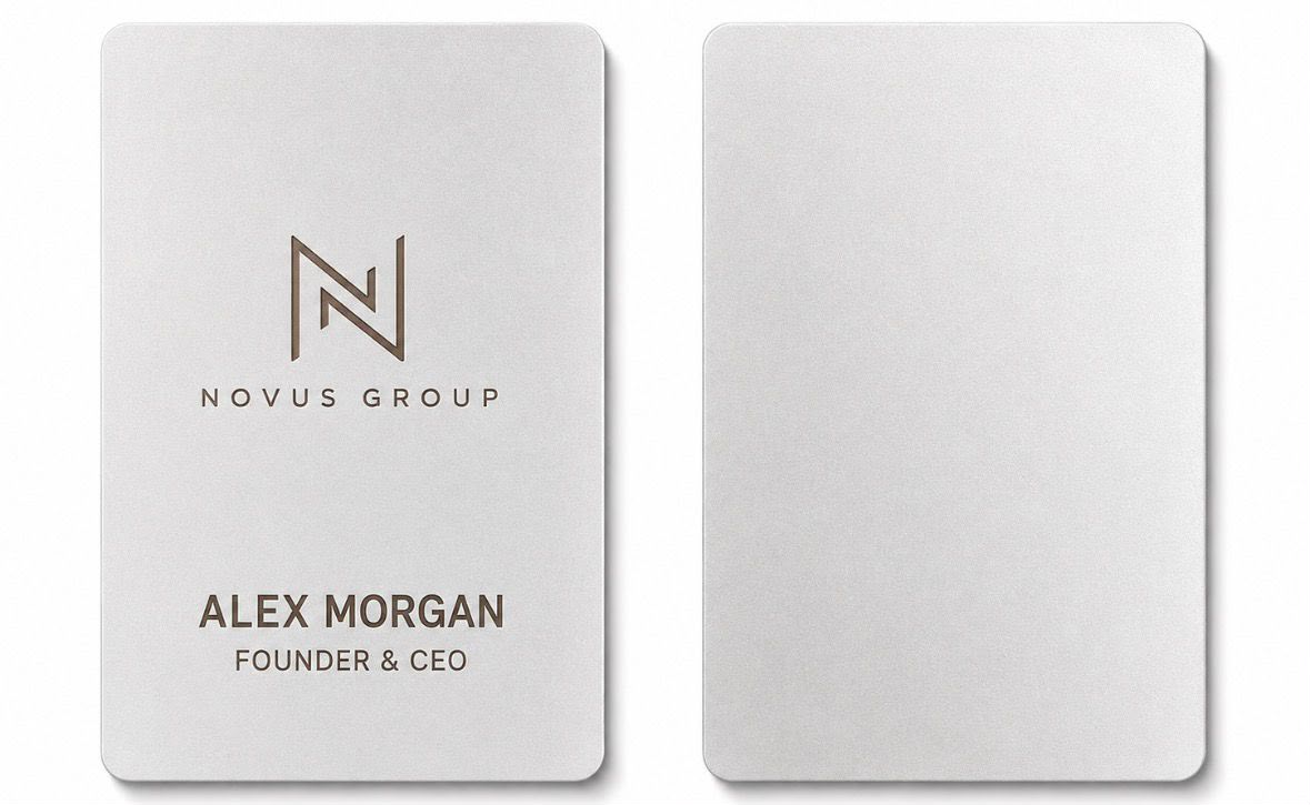Lightweight Metal Business Cards