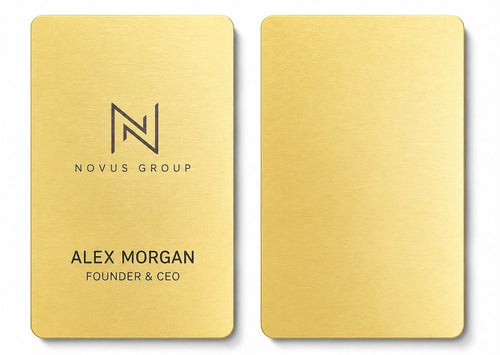 Lightweight Metal Business Cards